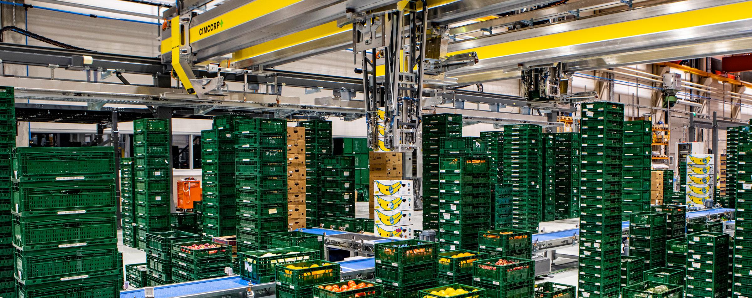 Mixed case handling intralogistics by Cimcorp