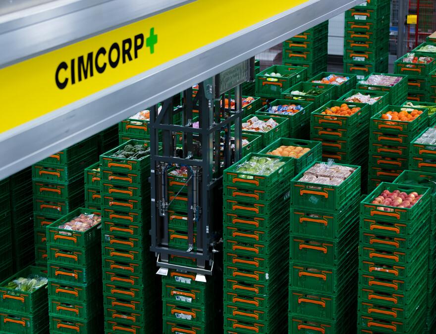 Cimcorp's grocery retail automated order fulfillment solution.