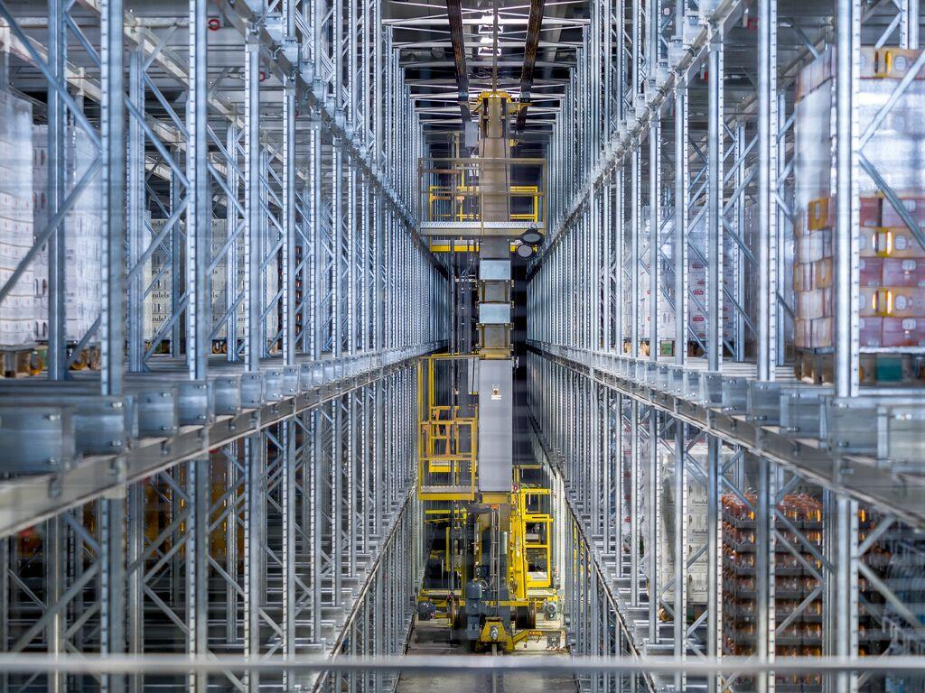 Olvi Brewery's high-bay warehouse by Cimcorp