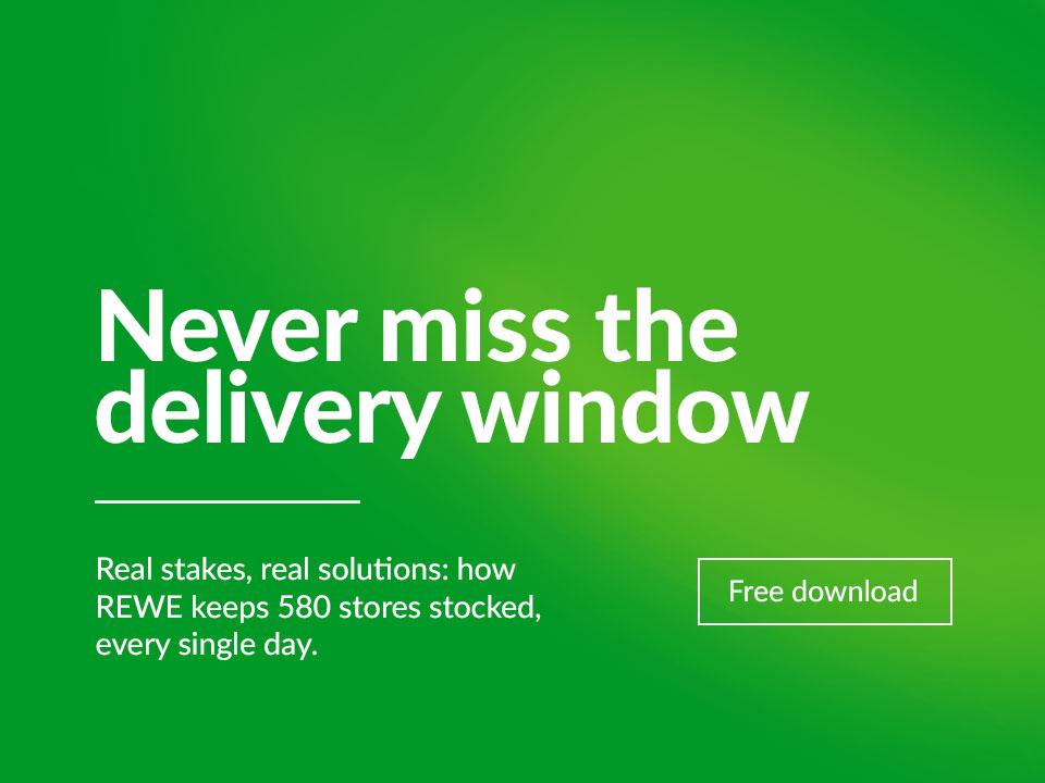 Publication highlight: Never miss the delivery window. Real stakes, real solutions: how Rewe keeps 580 stores stocked, every single day.